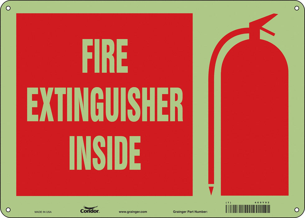 Safety Sign 10 in x 14 in Polyethylene