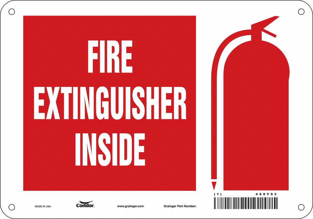 Safety Sign 7 in x 10 in Polyethylene