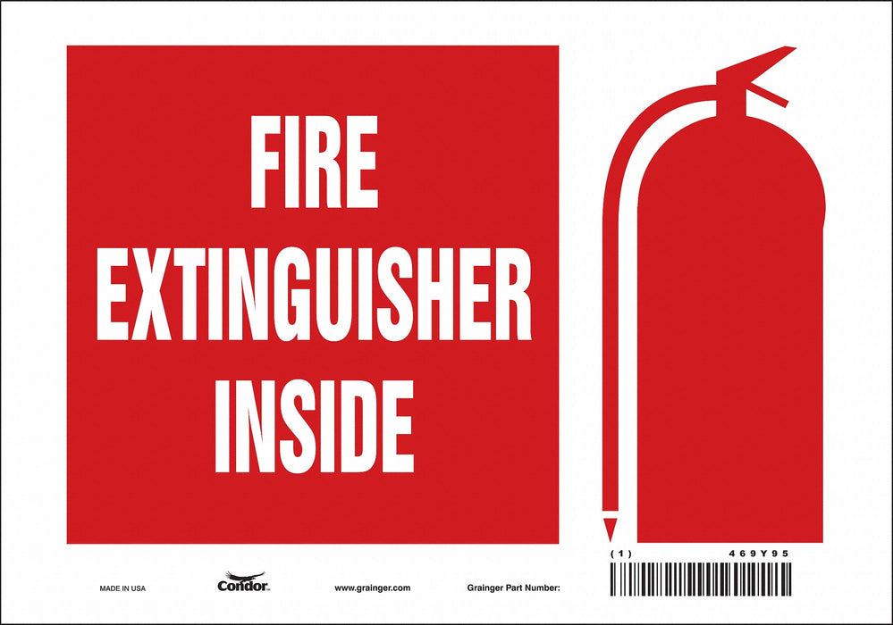 Safety Sign 7 in x 10 in Vinyl