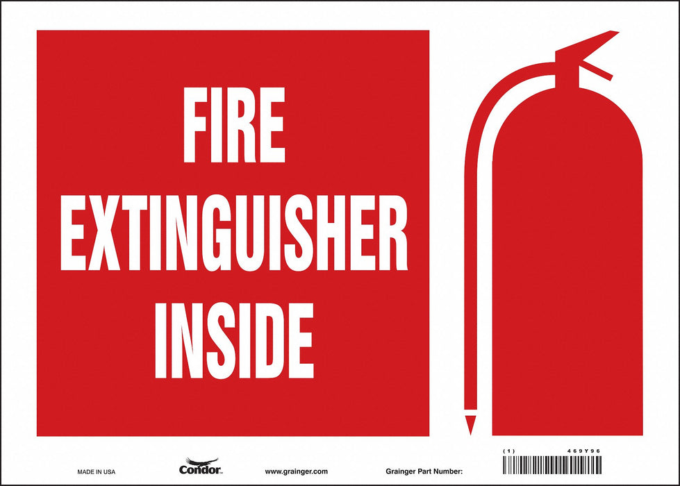 Safety Sign 10 in x 14 in Vinyl
