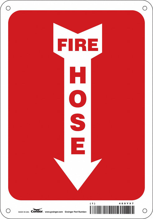 J6988 Safety Sign 10 in x 7 in Aluminum