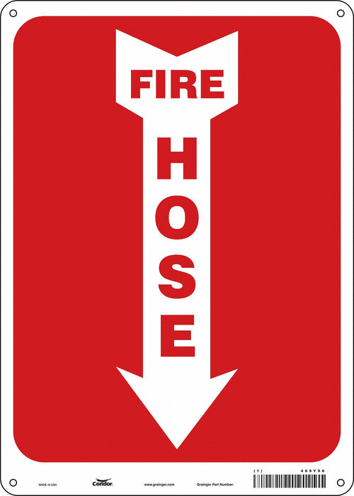 J6988 Safety Sign 14 in x 10 in Aluminum