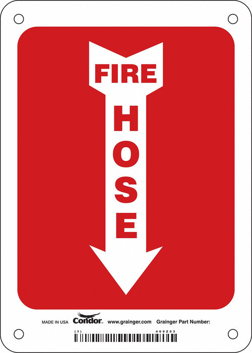 J6988 Safety Sign 7 in x 5 in Vinyl