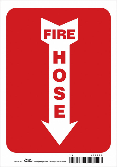 J6988 Safety Sign 10 in x 7 in Vinyl
