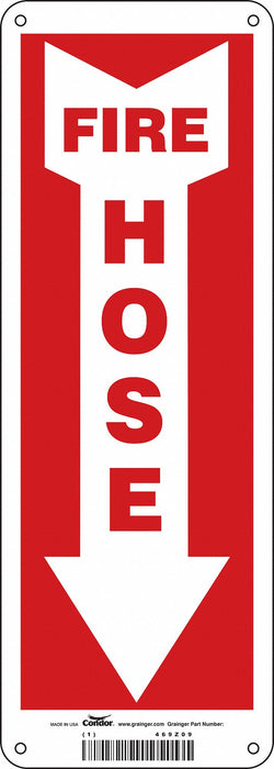 Safety Sign 14 in x 5 in Glow Vinyl