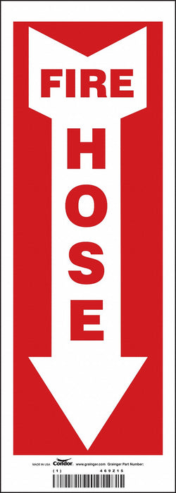 Safety Sign 14 in x 5 in Vinyl