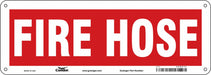 Safety Sign 5 in x 14 in Glow Vinyl