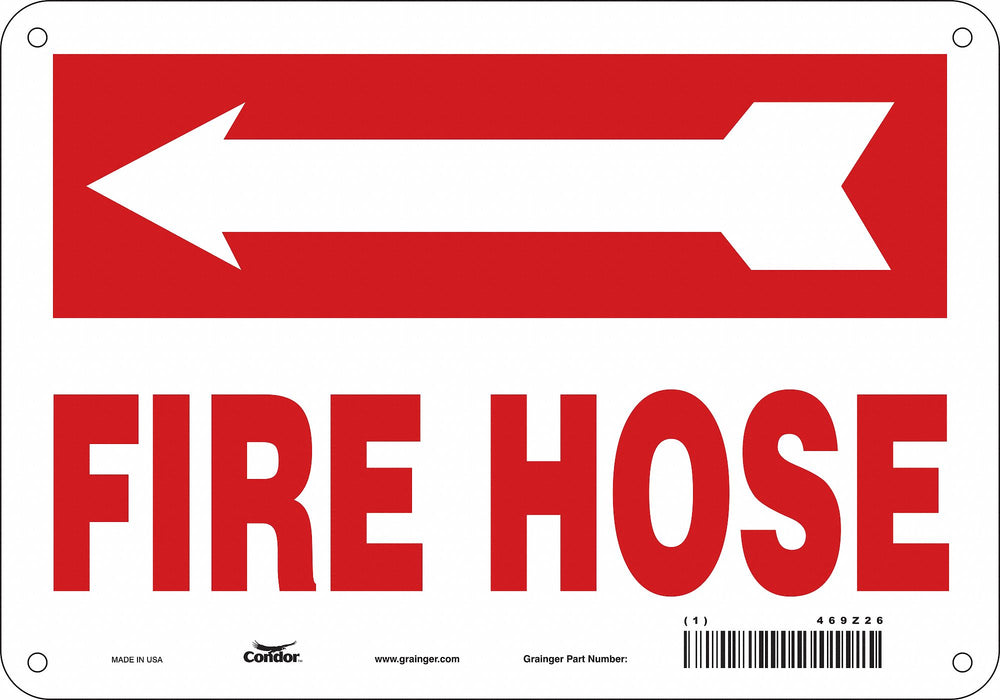 Safety Sign 7 in x 10 in Polyethylene