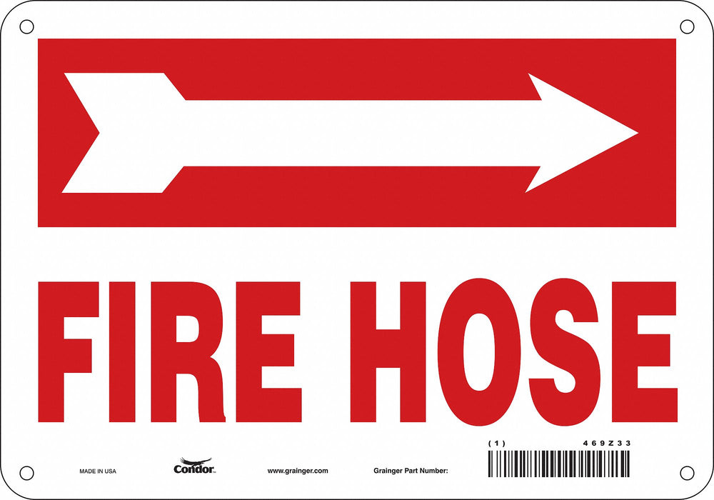 Safety Sign 7 in x 10 in Polyethylene