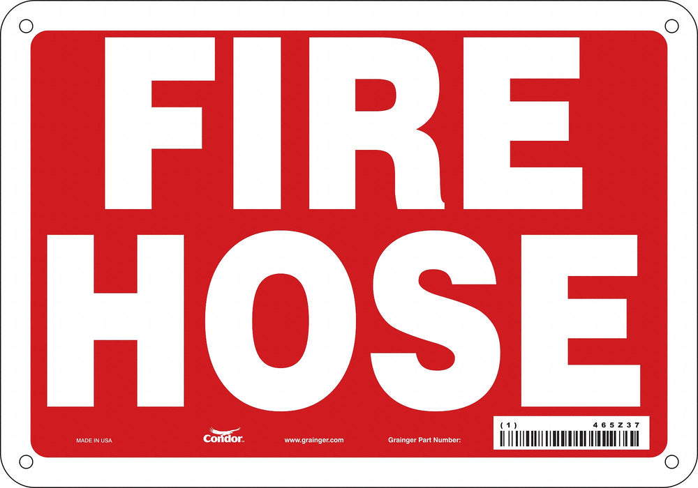 Safety Sign 7 in x 10 in Aluminum