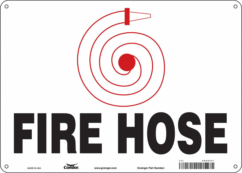 Safety Sign 10 in x 14 in Aluminum