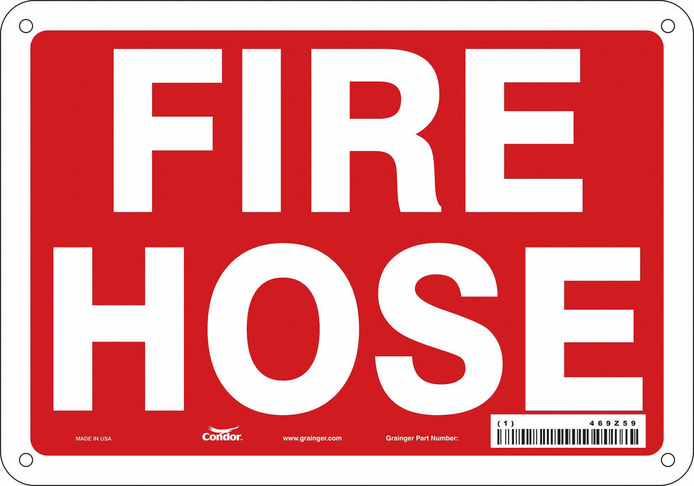 Safety Sign 7 in x 10 in Polyethylene
