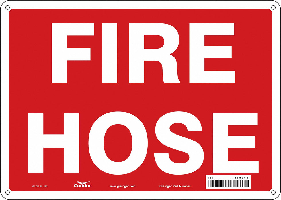 Safety Sign 10 in x 14 in Polyethylene