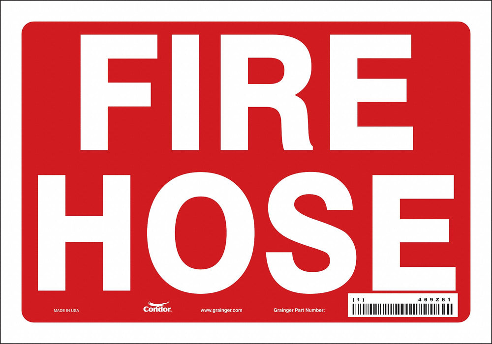 Safety Sign 7 in x 10 in Vinyl