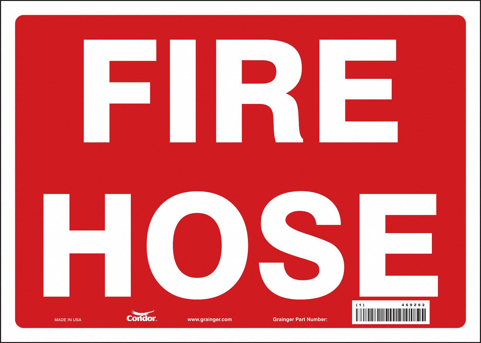 Safety Sign 10 in x 14 in Vinyl