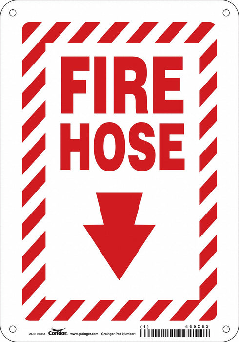 J7051 Safety Sign 10 in x 7 in Aluminum