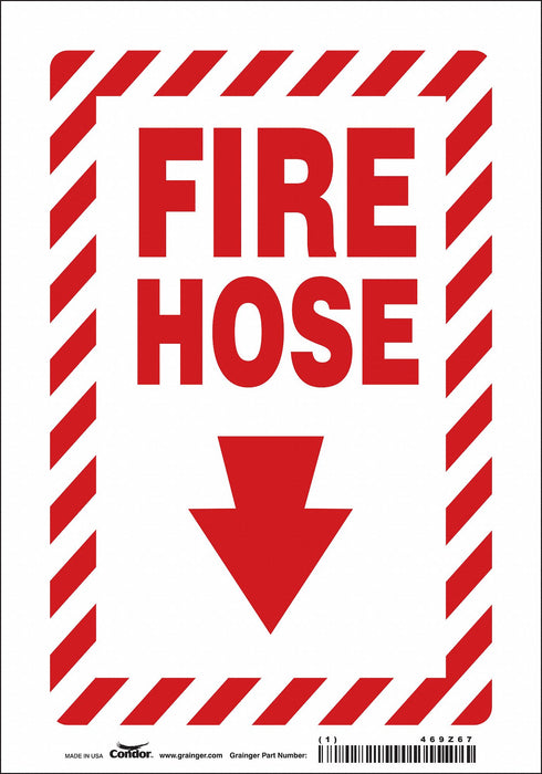 J7051 Safety Sign 10 in x 7 in Polyethylene