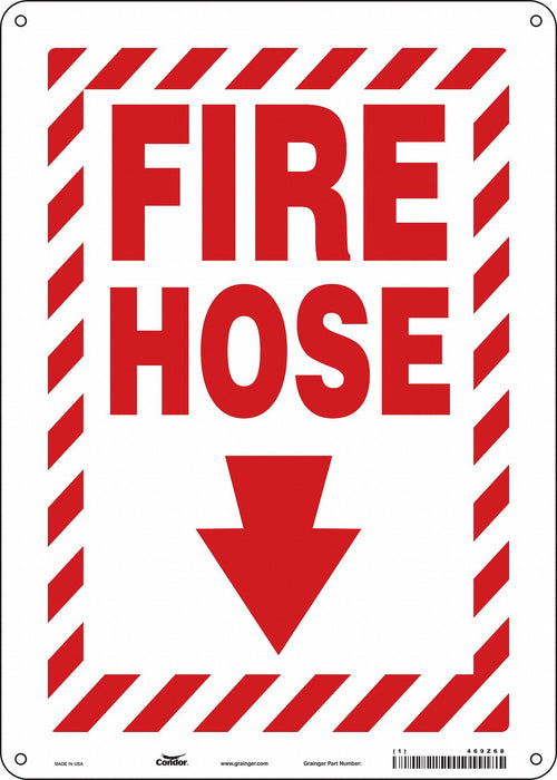 J7051 Safety Sign 14 in x 10 in Polyethylene