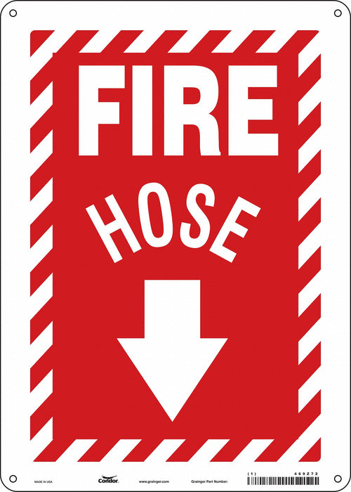 Safety Sign 14 in x 10 in Aluminum