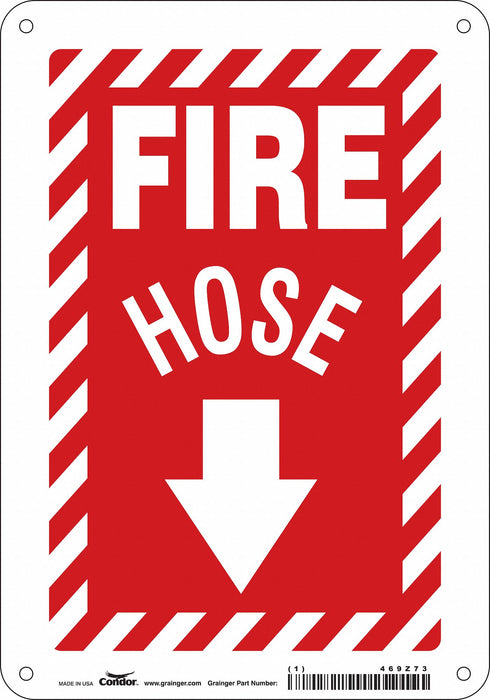 Safety Sign 10 in x 7 in Polyethylene