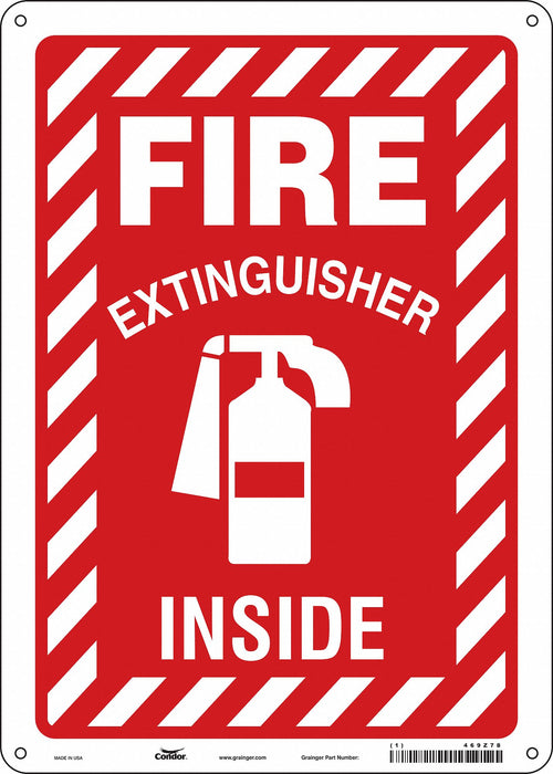 Safety Sign 14 in x 10 in Aluminum