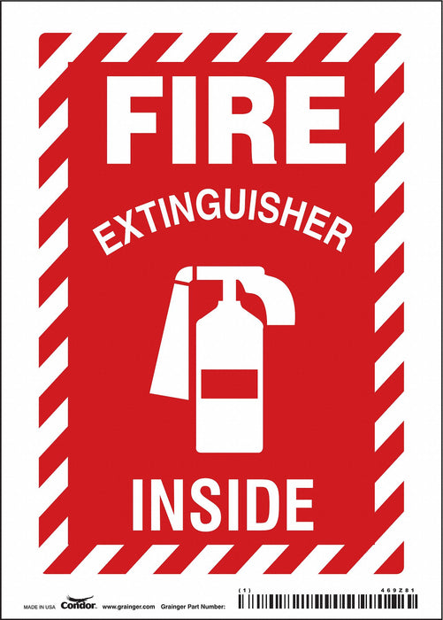 Safety Sign 7 in x 5 in Vinyl