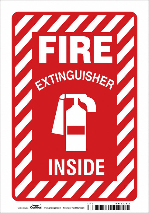 Safety Sign 10 in x 7 in Vinyl