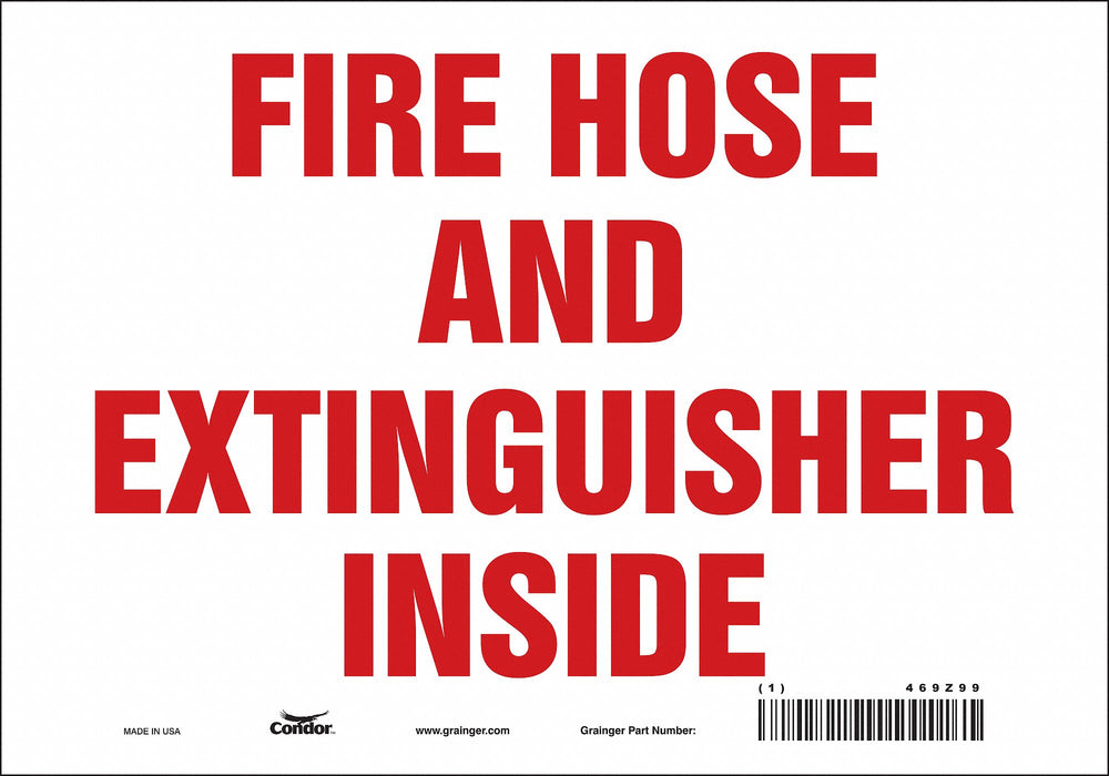 Safety Sign 7 in x 10 in Vinyl