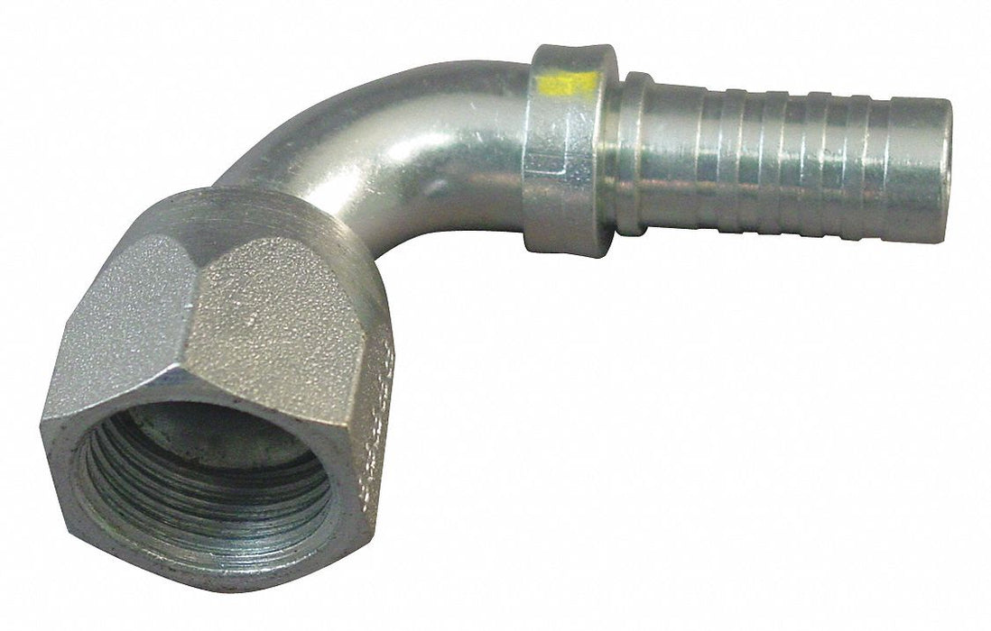 Crimp Fitting 90 Deg 3/8 ID 3/4 FJIC