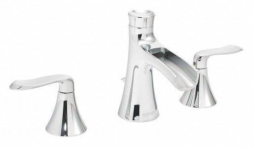 Straight Chrome Speakman Caspian Brass