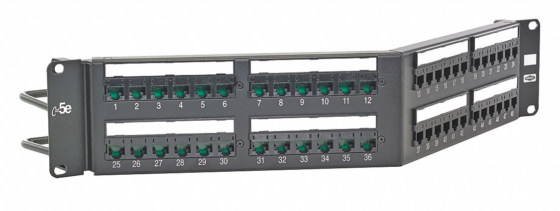 Patch Panel 48 Ports 3.46 in H