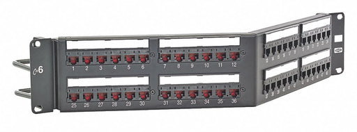 Patch Panel 48 Ports 3.46 in H Steel