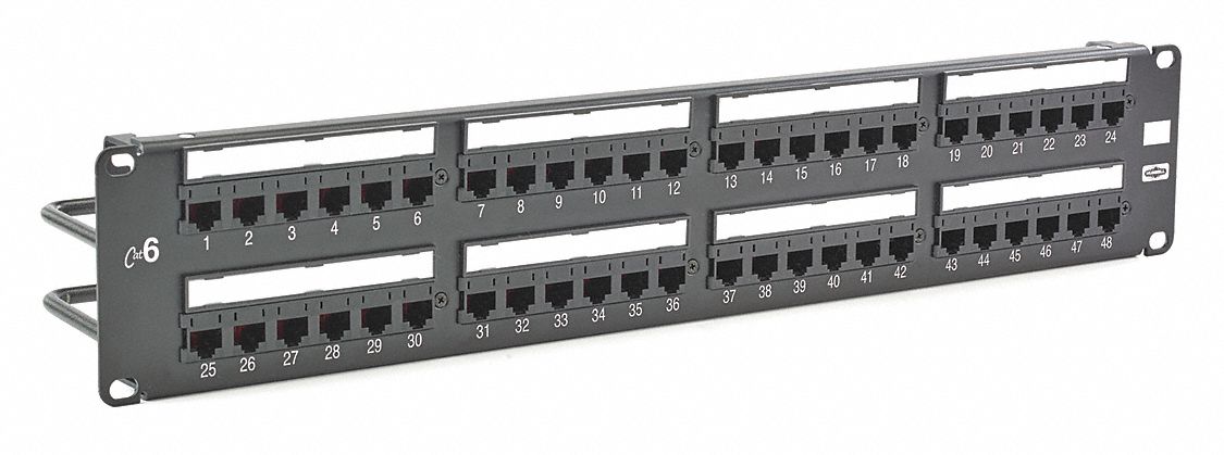 Patch Panel 3.46in.H 6 Category Steel