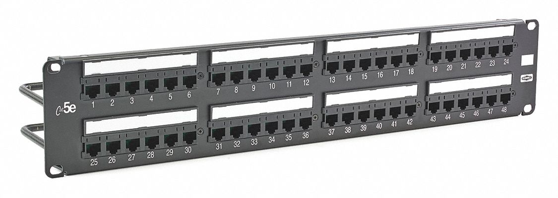 Patch Panel 3.46in.H 5e Category Steel