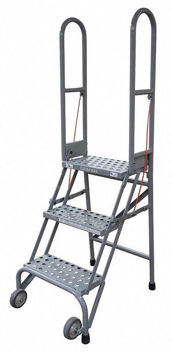 M8343 Folding Rolling Safety Ldr Platfm 40In H