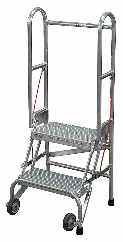 Folding Rolling Safety Ldr Platfm 20In H