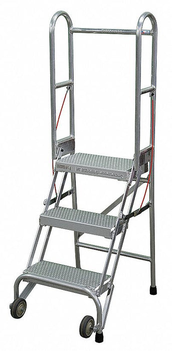 Folding Rolling Safety Ldr Platfm 30In H