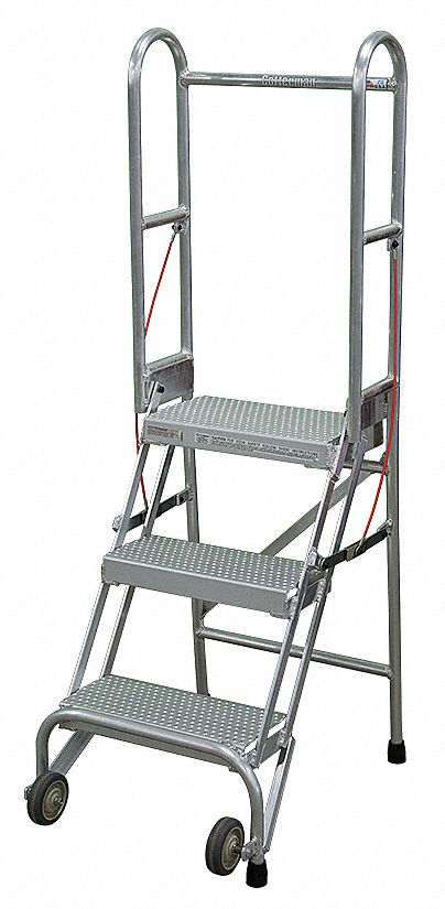 Folding Rolling Safety Ldr Platfm 30In H