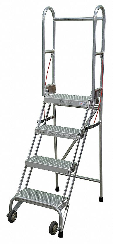 Folding Rolling Safety Ldr Platfm 40In H