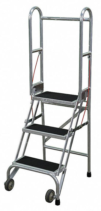 Folding Rolling Safety Ldr Platfm 30In H