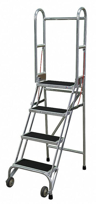 Folding Rolling Safety Ldr Platfm 40In H
