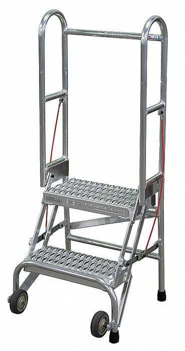 Folding Rolling Safety Ldr Platfm 20In H