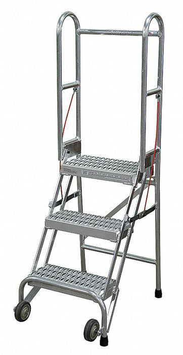 Folding Rolling Safety Ldr Platfm 30In H