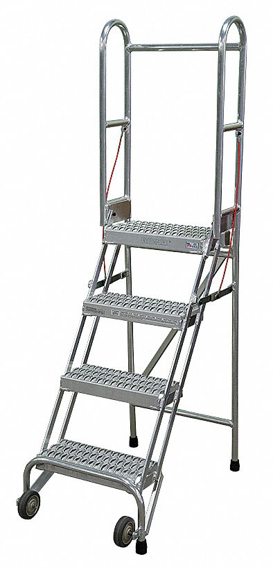 Folding Rolling Safety Ldr Platfm 40In H