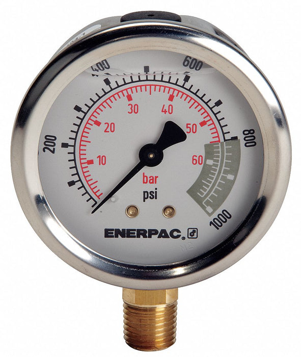 K4564 Pressure Gauge 0 to 1000 psi 2 1/2 Dial