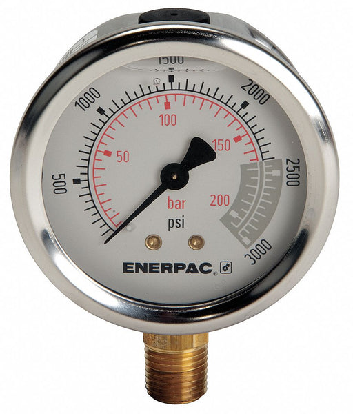 K4564 Pressure Gauge 0 to 3000 psi 2 1/2 Dial