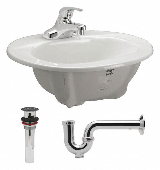 Zurn Lav Sink Oval 20inx12-1/4inx6-5/8in