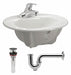 Bathroom Sink 20 x17 x8.875 White