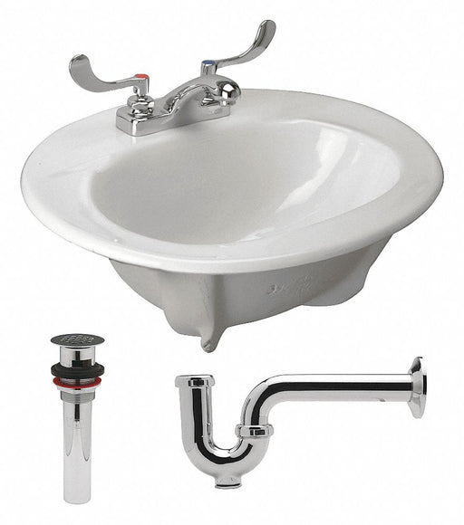 Zurn Lav Sink Oval 20inx12-1/4inx6-5/8in