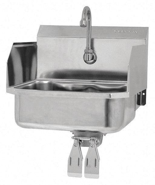 Hand Wash Sink Kit 16 x15.5 x13 Silver